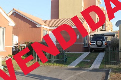 Hermosa casa no pareada,amplio patio,estacionamiento para dos vehículos,cocina amoblada,todo cerámica,dormitorios alfombra,incluye cortinas,lamparas,mosqueteros de aluminio en las ventanas y toldo estacionamiento con instalación eléctrica.

Cerca de colegios,Aiep, locomoción a la puerta.

El condominio cuenta con piscina, áreas verdes,sistema de conserjería las 24 horas y cerco eléctrico.